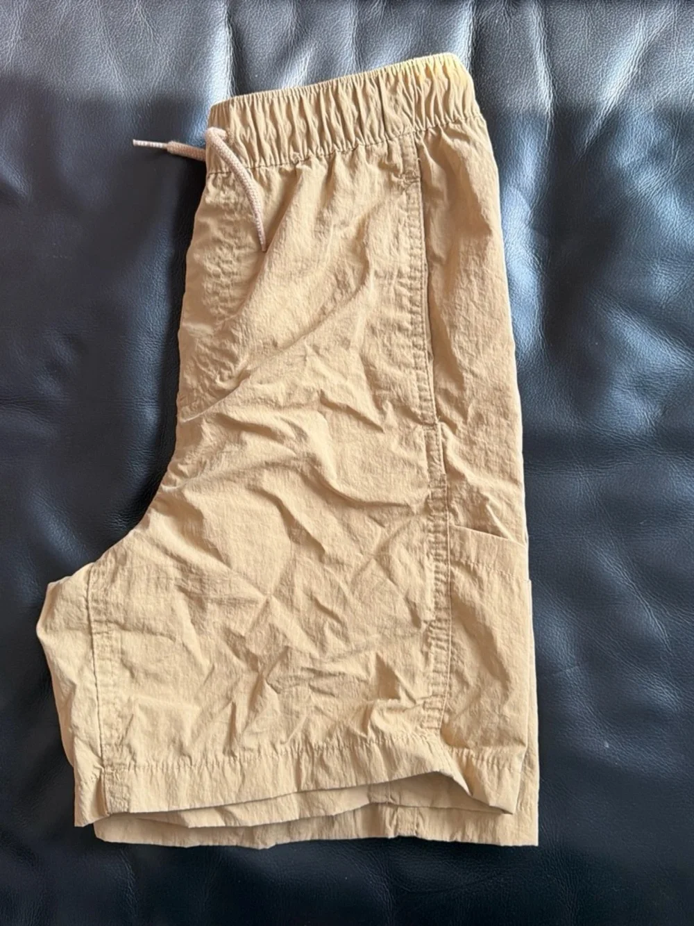 Kids Elastic-Waist Shorts in Neon Yellow and Khaki